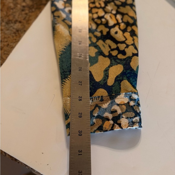 Impulse California Womens Yellow Blue Collared Button Long Sleeve Large Jacket - Picture 14 of 16